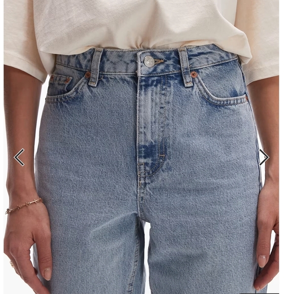 Topshop Women's Mom Jeans In Bleach Finish ~ Size 26 X 30 - Picture 11 of 11